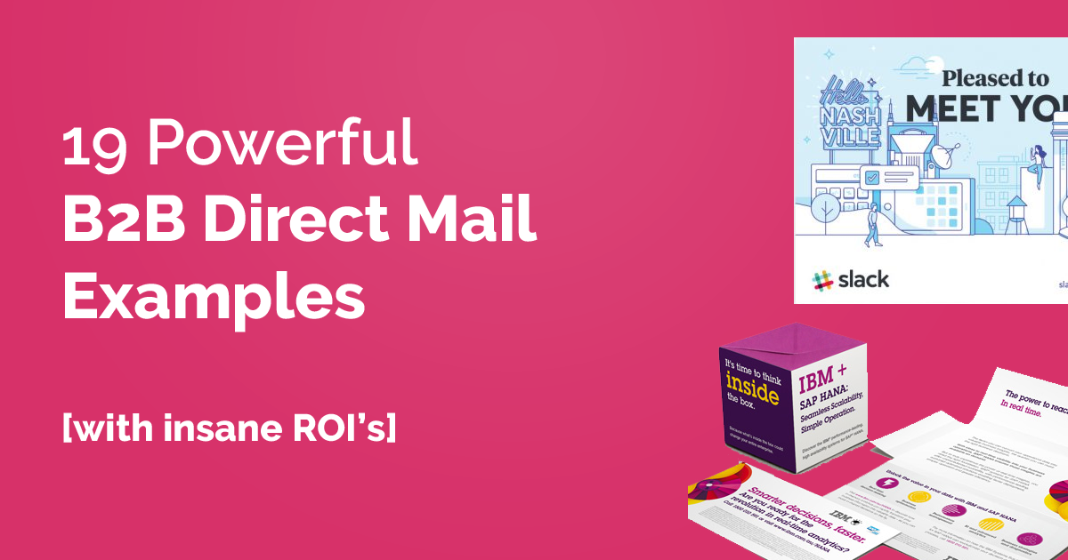 19 Powerful B2b Direct Mail Examples Postary